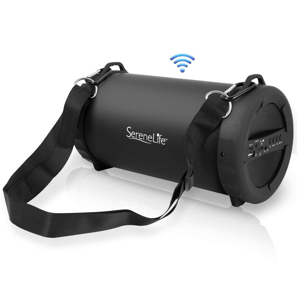 Serenelife Outdoor Portable Wireless Bluetooth Boombox And Radio Stereo System With Rechargeable Battery, 2       Speaker Driver