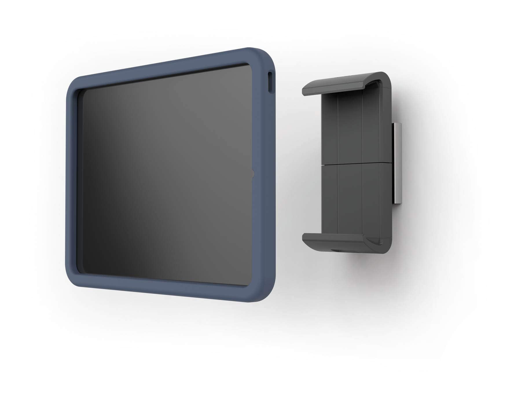 Durable Tablet Holder Wall, Extra Large, (7-13 Inches with case, 360 Degrees Rotation), Cable Management, Rotatable, Angle Adjus