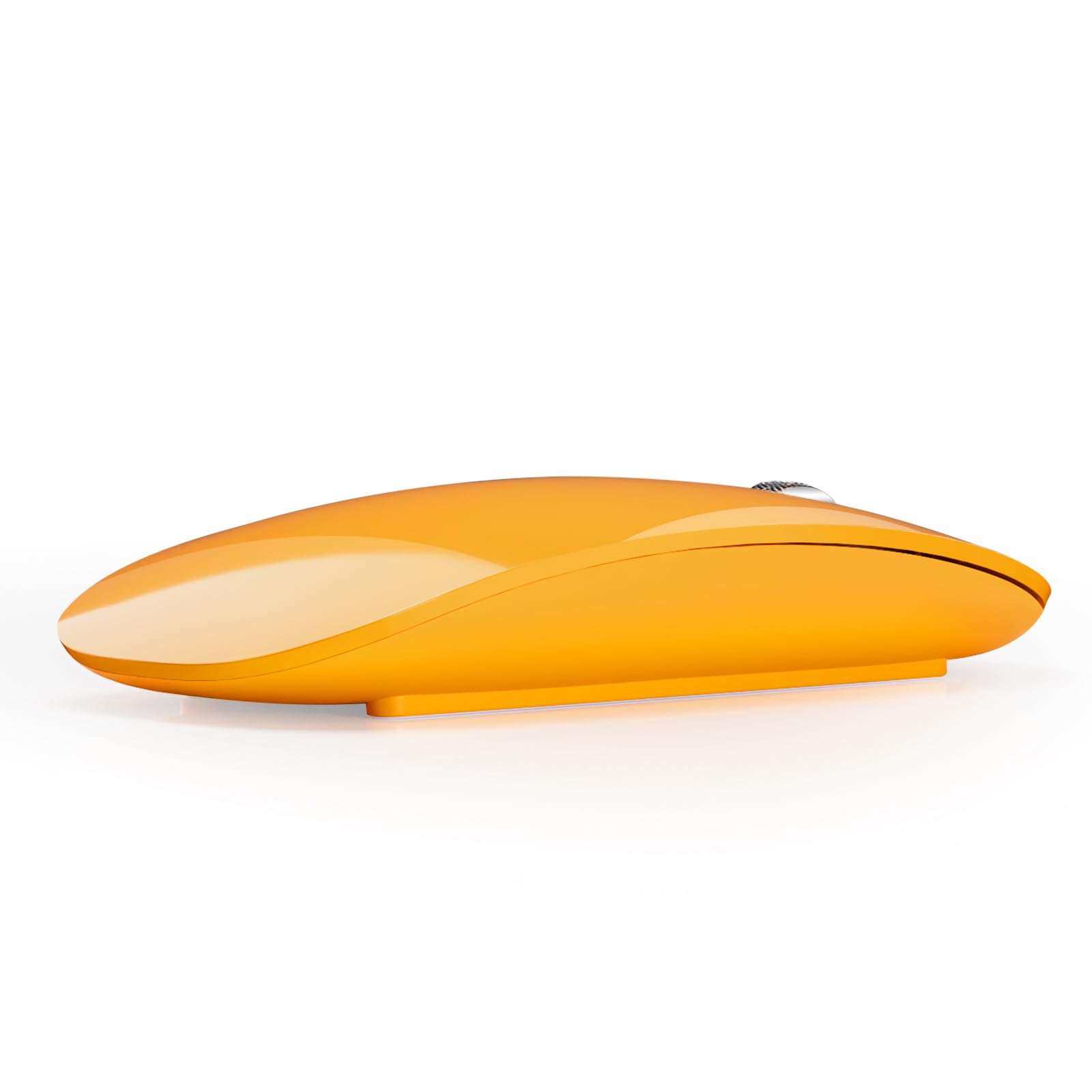 Tenmos M18 Bluetooth Mouse, Usb C Rechargeable Wireless Mouse, Triple Mode (Dual Bluetooth+Usb) Computer Silent Mice Portable With Usb Receiver And Type C Adapter For Laptop/Macbook/Ipad/Pc   Orange