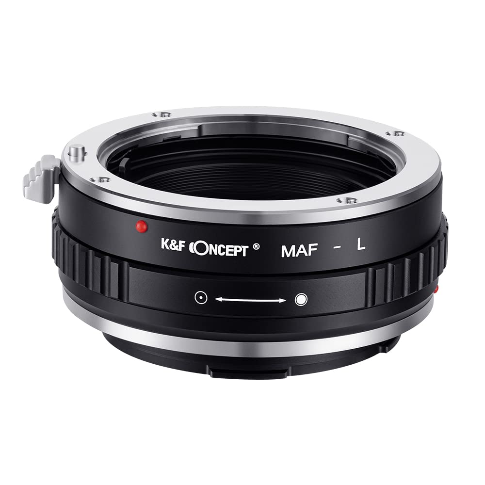 K&F Concept Lens Mount Adapter Maf L Manual Focus Compatible With Sony A (Minolta Af) Lens To L Mount Camera Body