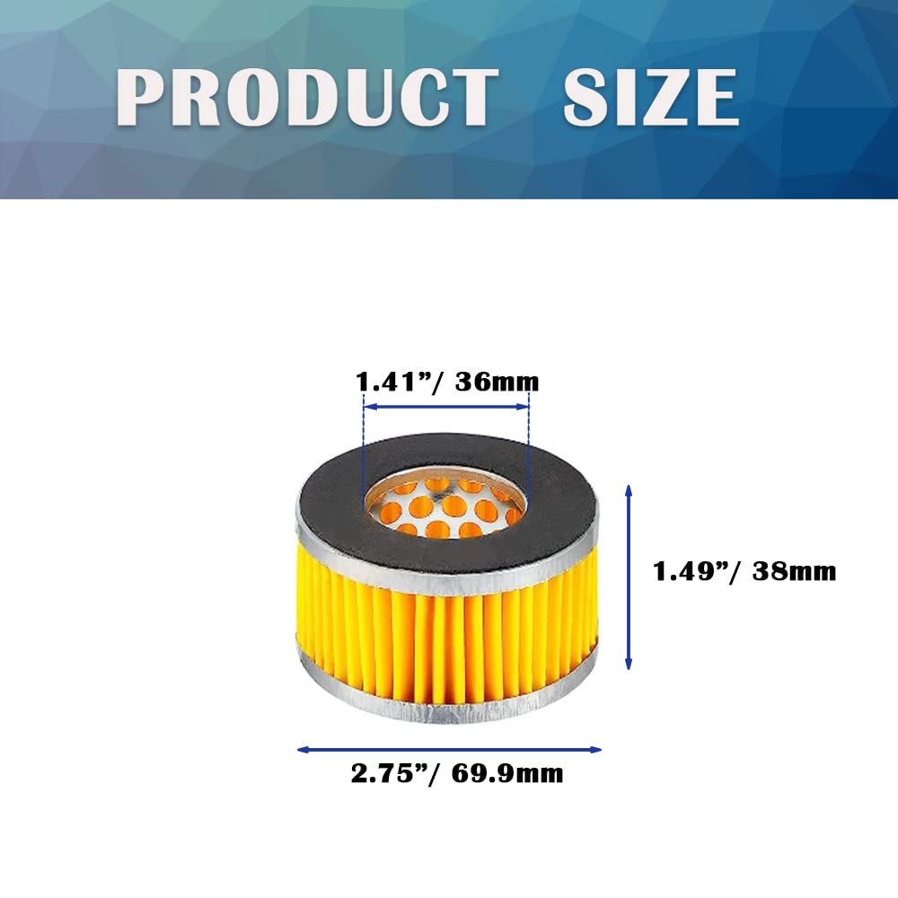 Hayeastdor 4Pcs Air Compressor Intake Paper Filter Elements Piston Type Air Replacement Filter Element Accessories Air Compresso