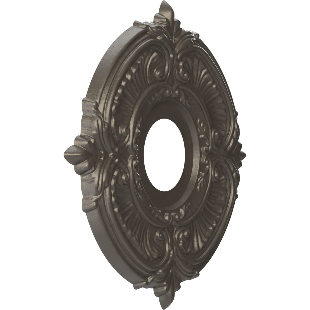 Ekena Millwork Cmp13Atdst Attica Thermoformed Pvc Ceiling Medallion (Fits Canopies Up To 5), 13Od X 3 1/2Id X 3/4P, Universal Ag