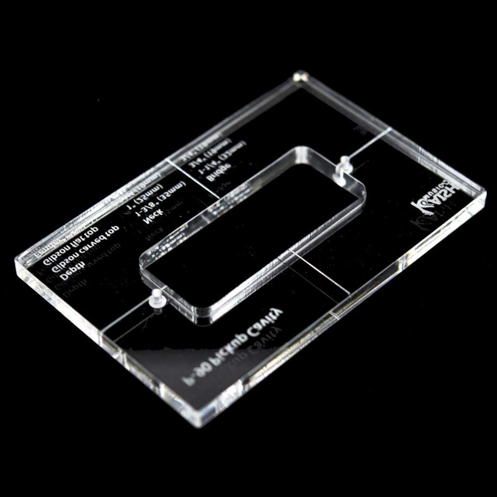 Dopro Acrylic P90 Pickup Routing Template Pickup Templates For P90 Pickup Body Rout