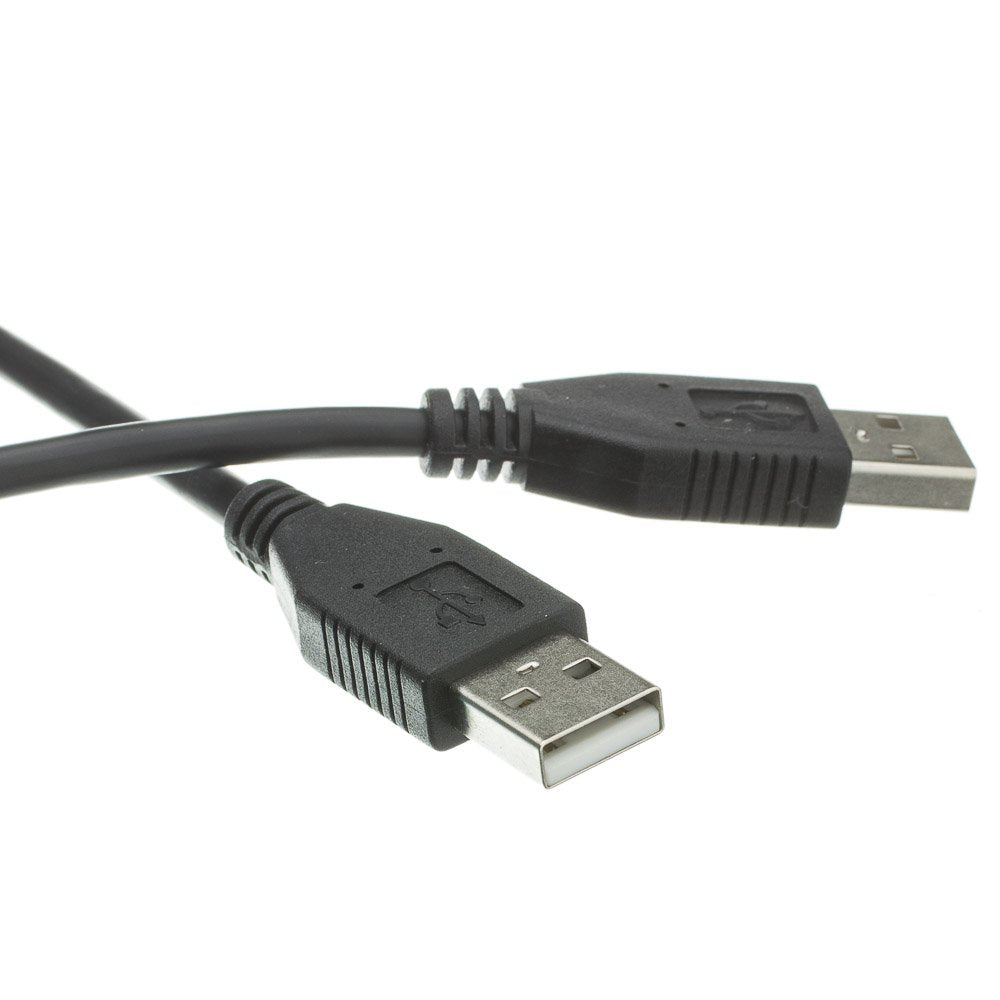 Cablewholesale 6 Feet Usb 2.0 Cable, Black, Type A Male/Type A Male Plug, A Male/Male High Speed Usb Cable, Data Transfer Cable