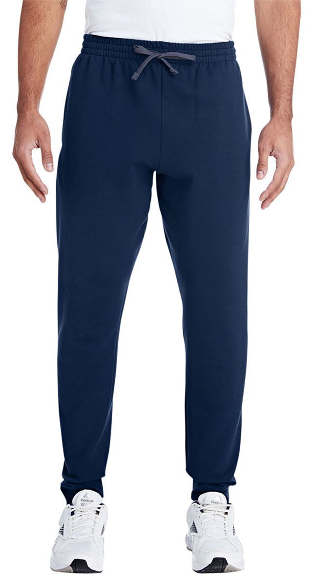 Jerzees NuBlend Pocketed Jogger Sweatpants, J. Navy, XX-Large