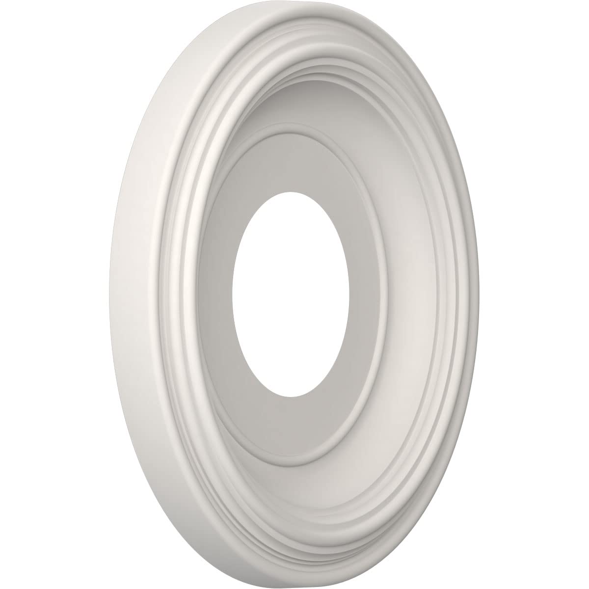 Ekena Millwork 10''Od X 3 1/2''Id X 1 1/8''P Traditional Thermoformed Pvc Ceiling Medallion (Fits Canopies Up To 5 1/2''), Ultra