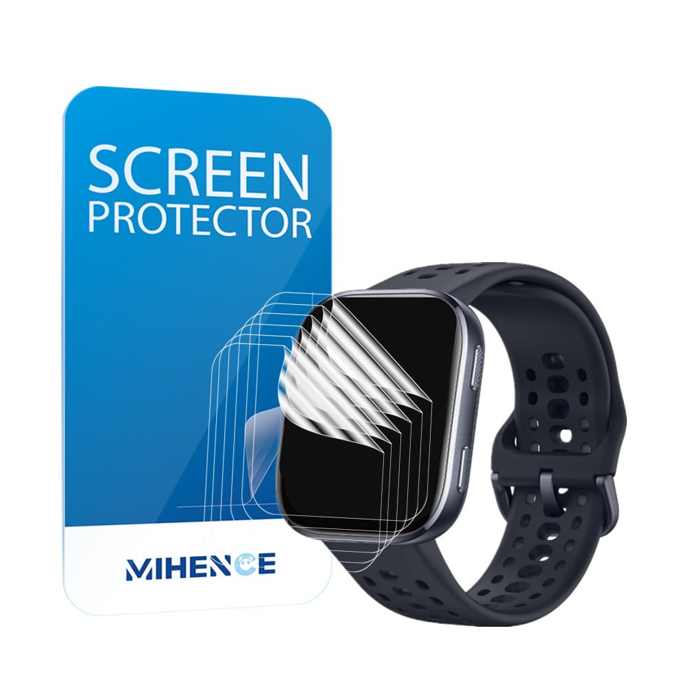 Mihence Compatible For Amazfit Bip 6 Screen Protector, Hd Tpu Protective Film Compatible For Bip 6 Smartwatch (6Pcs)