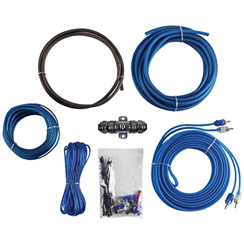 Raptor R2Ak8 Bulk Series R2 Amp Installation Kit (8 Gauge), Blue
