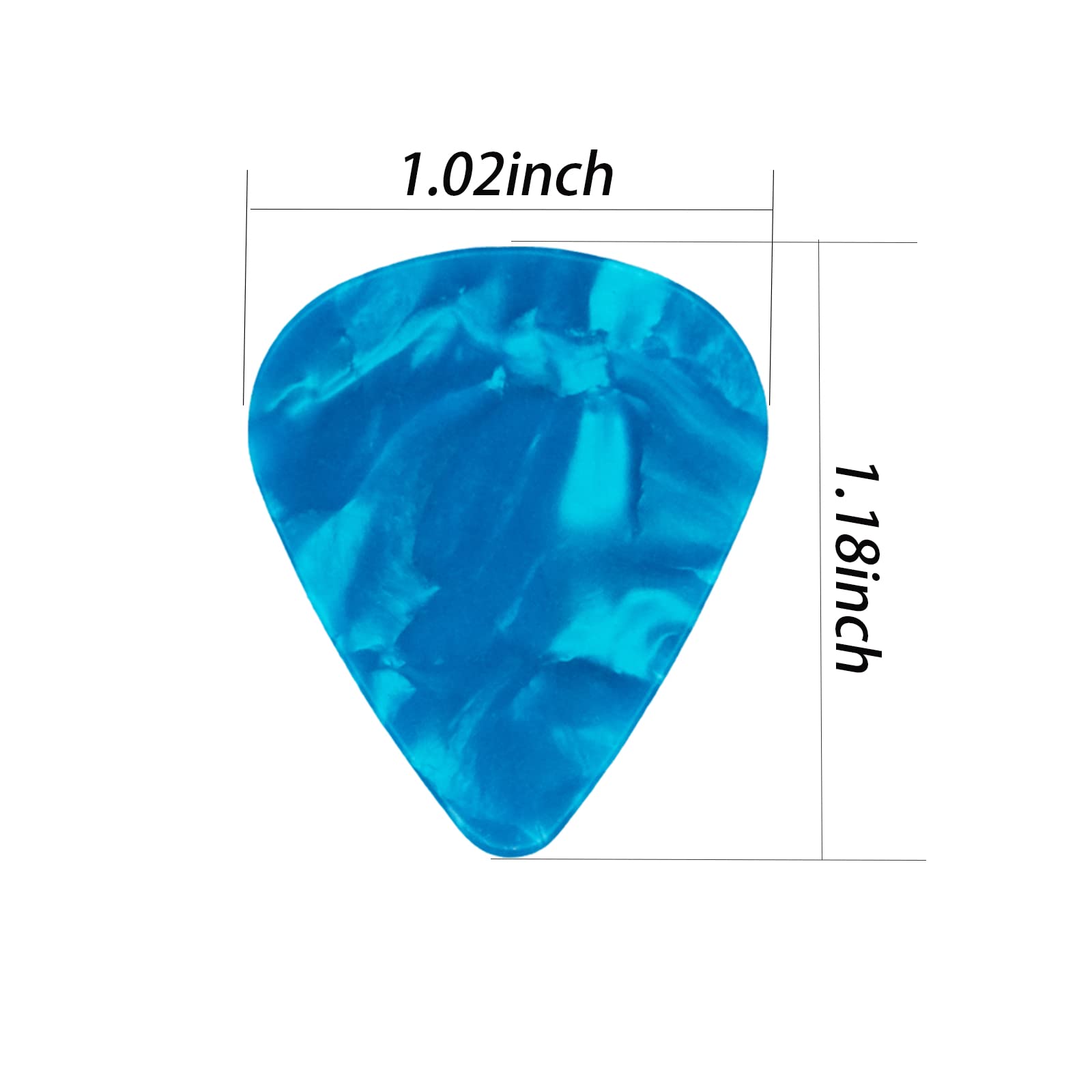 Harpfeas 60 Pcs Guitar Picks, 3 Different Thickness Abstract Art Colorful Celluloid Guitar Pick Plectrums For Bass, Electric, Ac