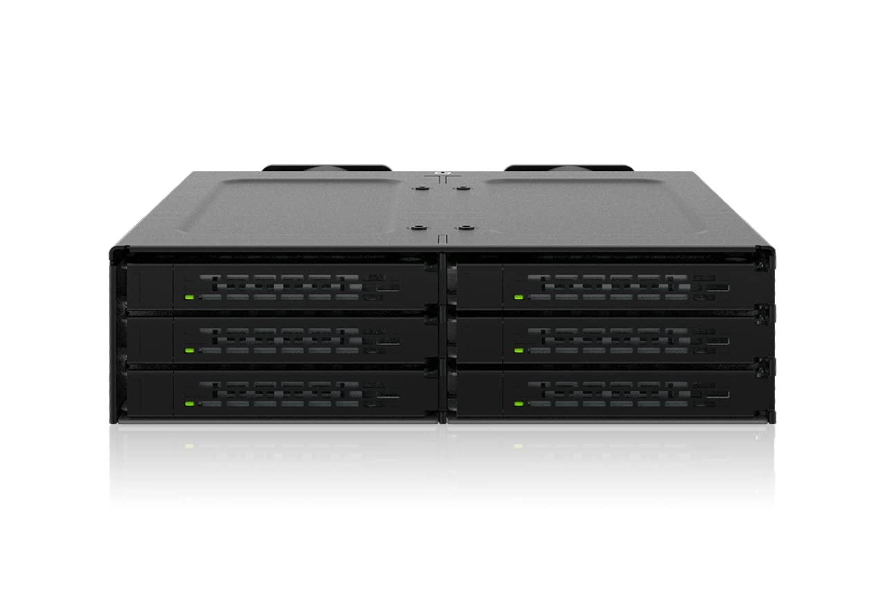 ICY Dock RD MB118VPB ToughArmor 6 x U.2 U.3 NVMe SSD PCIe 4.0 Mobile Rack