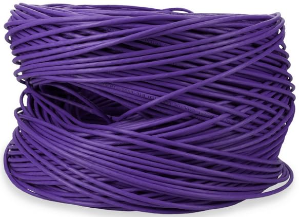Addon 1000Ft Purple Cat5E Utp Pvc Copper Patch Cable