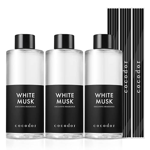 Cocodor Reed Diffuser Oil Refillwhite Musk67Oz(200Ml)3 Packaroma Therapy, Home Fragrance, Scented Oils, Oils For Reed Diffuser,