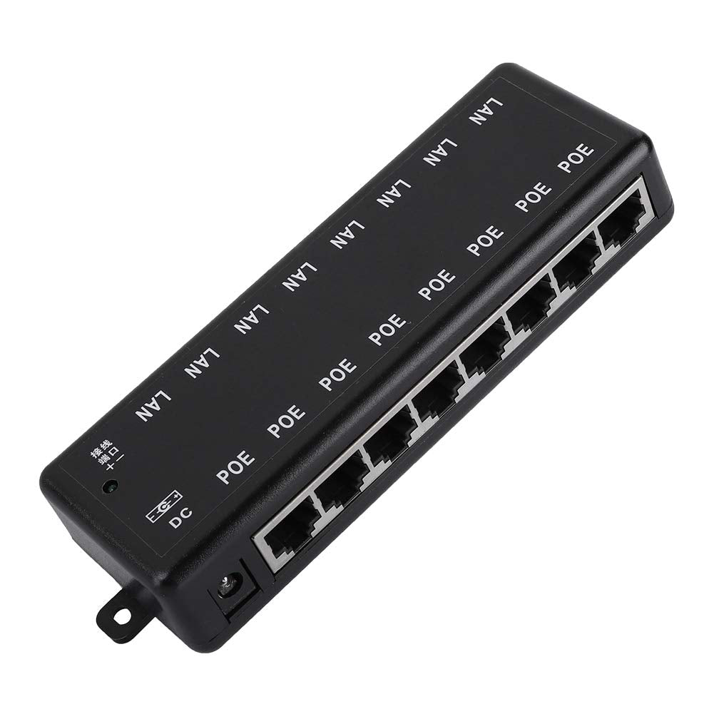 8 Port Poe Injector All In One Dc12V 48V 8 Interfaces Passive Adapter Power Over Ethernet Module Injector
