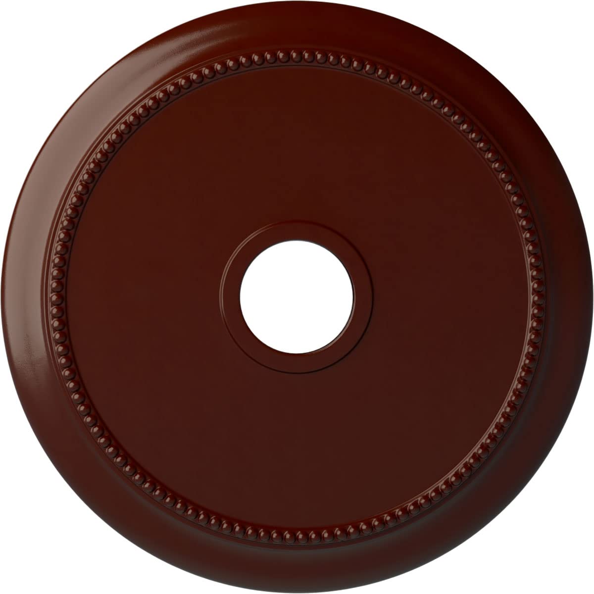 Ekena Millwork CM24CRBMF 24 1/8OD X 4 3/8ID X 2 1/4P Crendon Ceiling Medallion Fits Canopies Up To 4 3/8, Brushed Mahogany