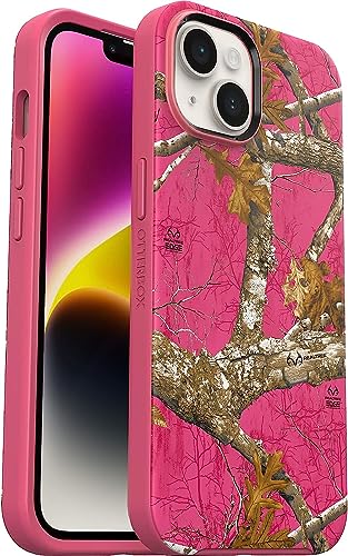 Otterbox Iphone 14 & Iphone 13 Symmetry Series+ Case   Realtree Flamingo Pink (Camo) (Gen 2), Ultra Sleek, Snaps To Magsafe, Rai