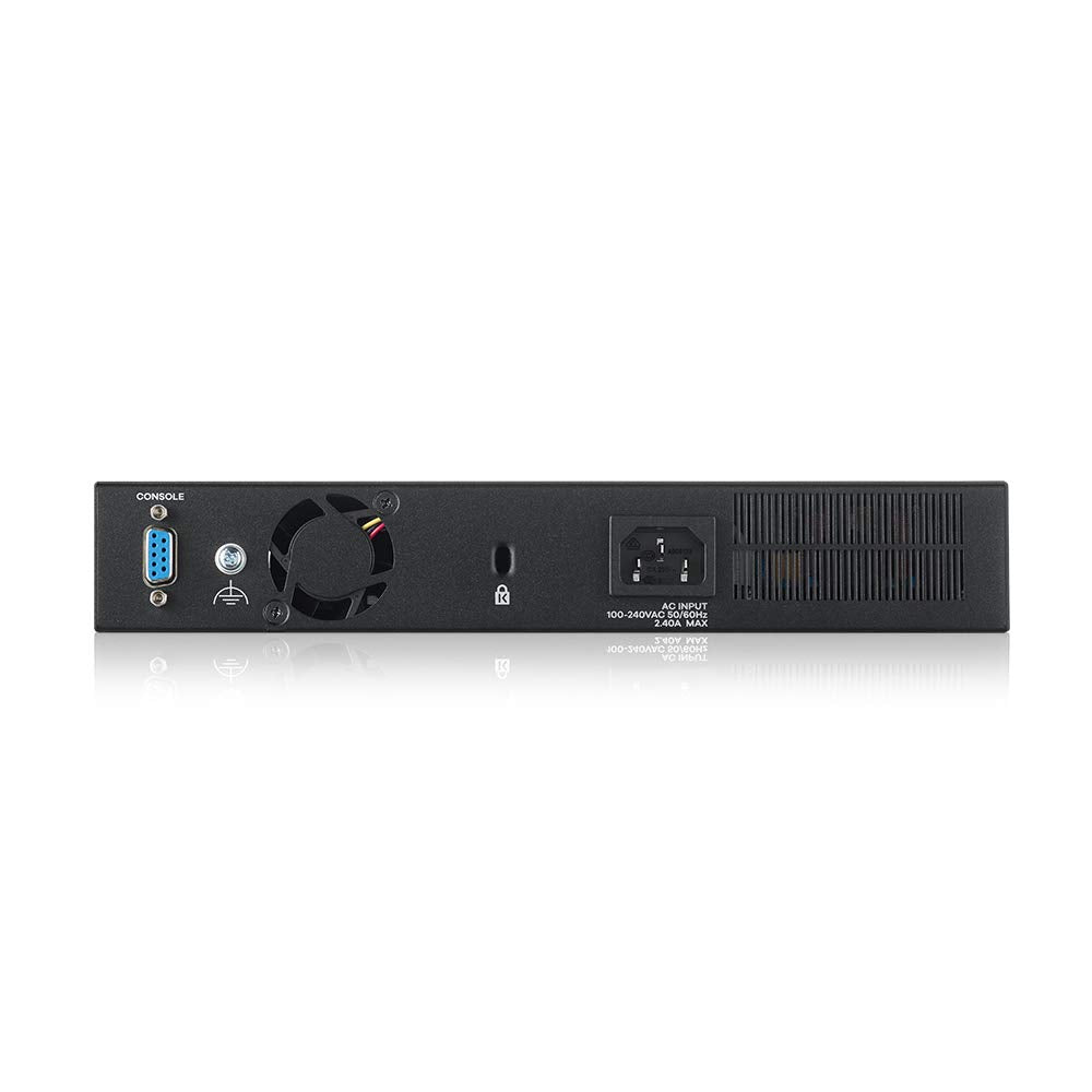 Zyxel 8 Port Gigabit Ethernet Layer 2 Managed Poe+ Switch With 180 Watt Budget And 2 Gigabit Combo Ports And Hybrid Cloud Mode G