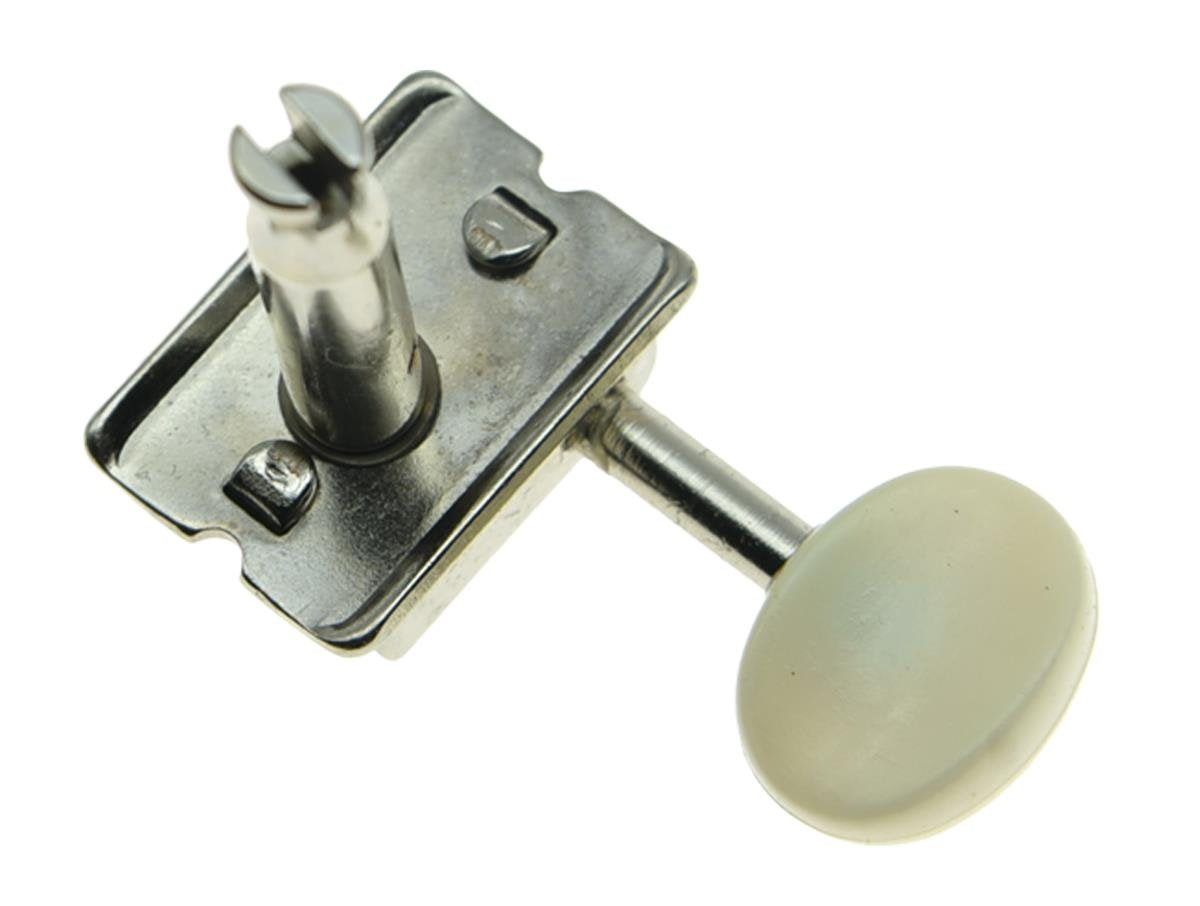 Dopro Nickel With Aged White Lefty Split Shaft Vintage Guitar Tuning Keys Machine Heads For Strat Tele