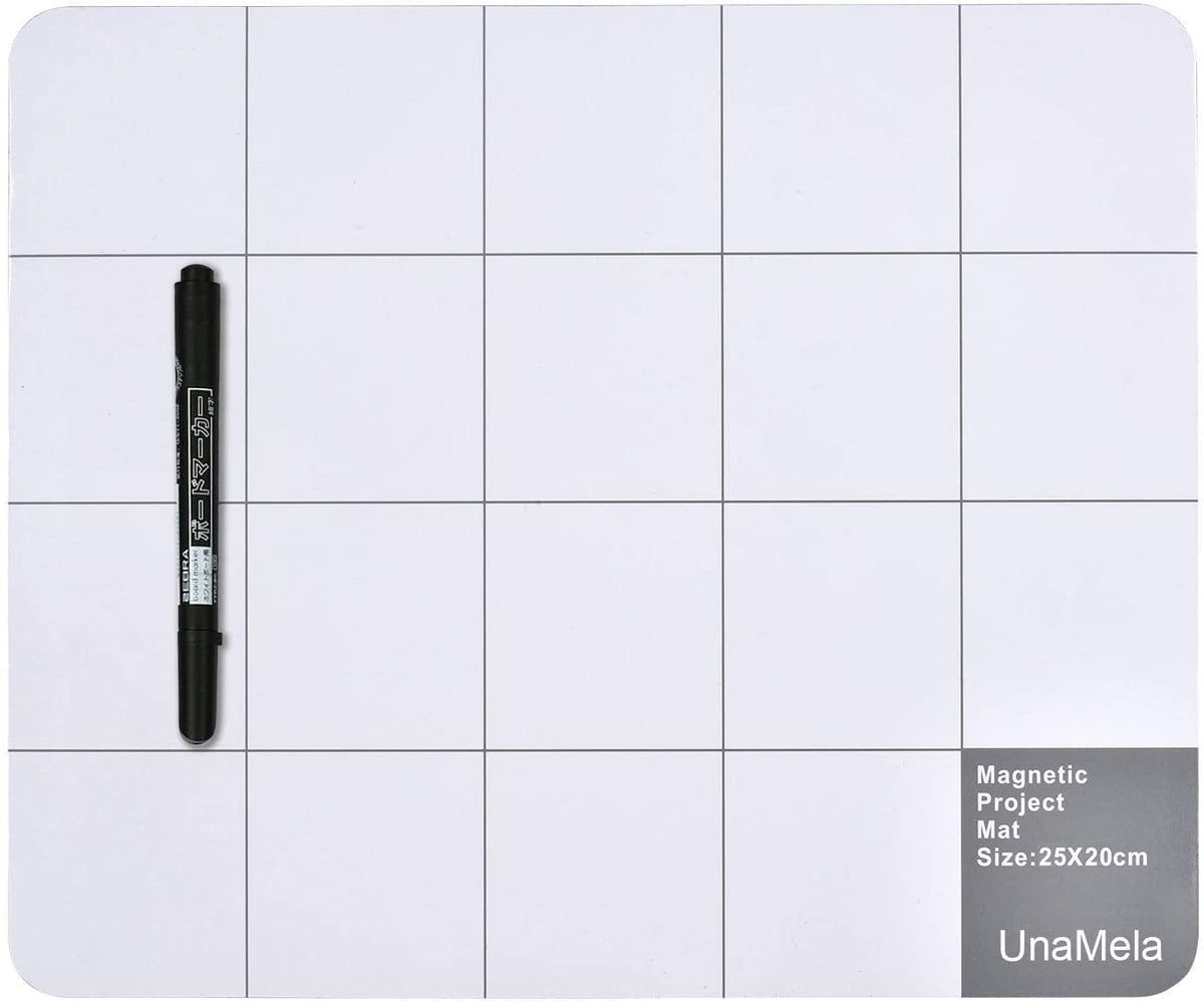 Magnetic Mat, Magnetic Project Mat, Unamela Magnetic Mat For Tools With Dry Erase Pen   Preventing Losing Screws When Repairing Computer, Cell Phone, Laptop Or Other Electronics