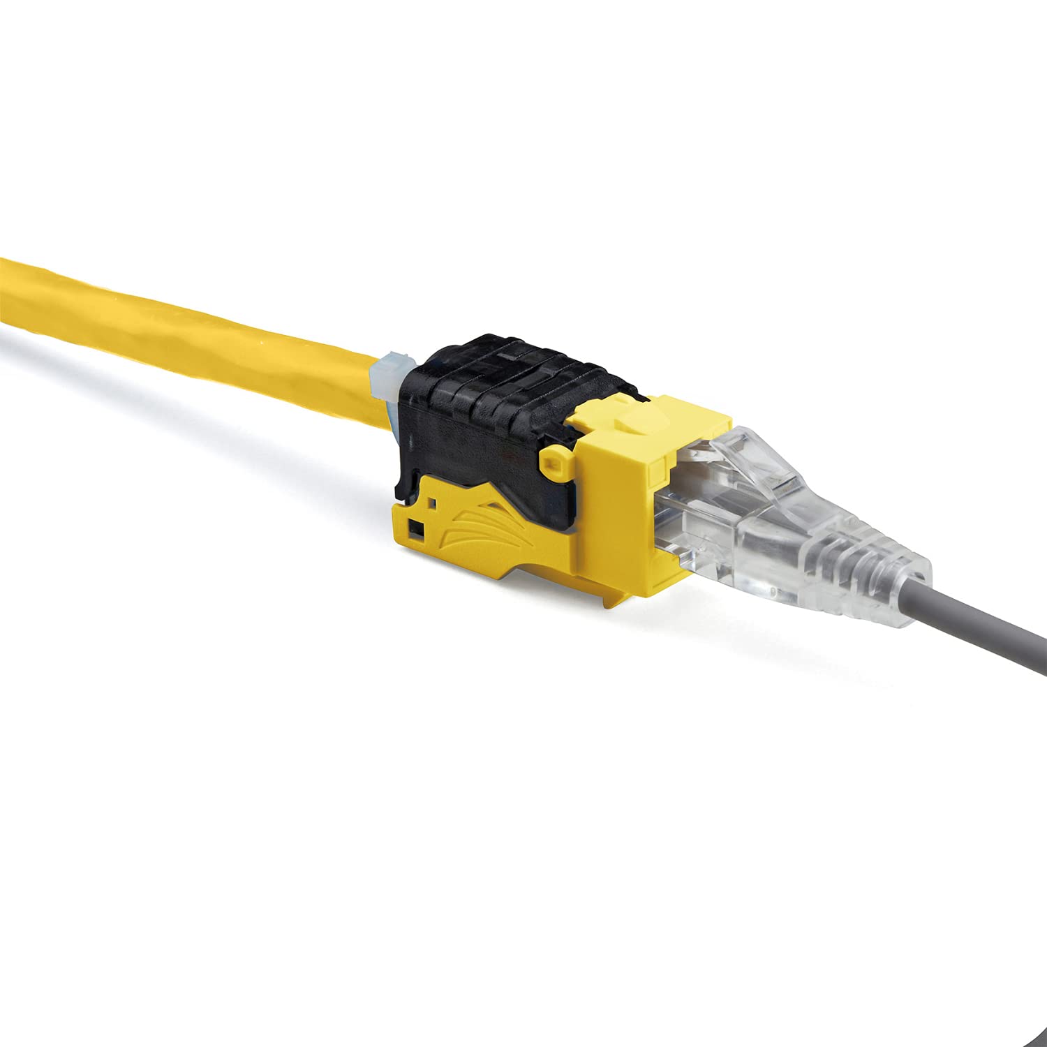 Truecable Cat6 Toolless Keystone Jack, Unshielded (Utp), Poe++ (4Ppoe) 100W, Ul Listed, Etl Verified, Ansi/Tia Certified, Modular Rj45 Female, Yellow, 2 Pack