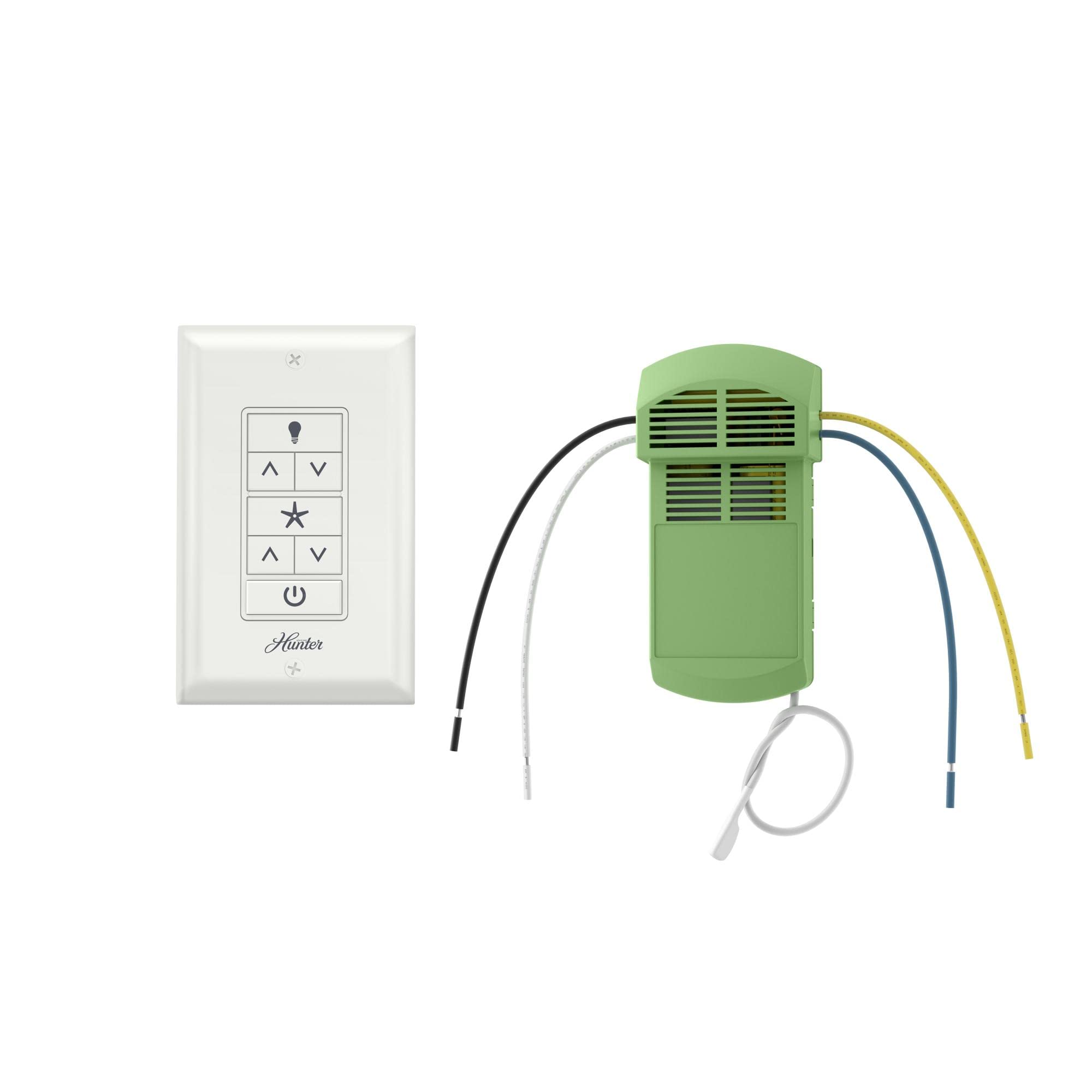 Hunter Fan Company 99771 Core W Wall Control With Receiver, Mount, White