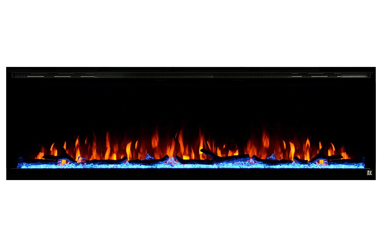 Touchstone Sideline Elite Smart 72    Wifi Enabled Electric Fireplace   80038   In Wall Recessed   60 Color Combinations   1500/