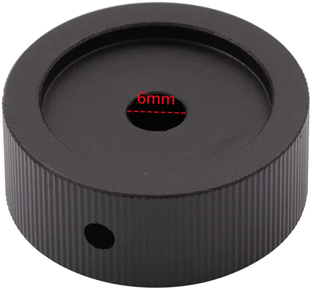 Szliyands 2Pcs 32 X 13 Mm Aluminum Alloy Potentiometer Control Knob Volume Audio Electric Guitar Bass Screw Type,For 6Mm Diamete