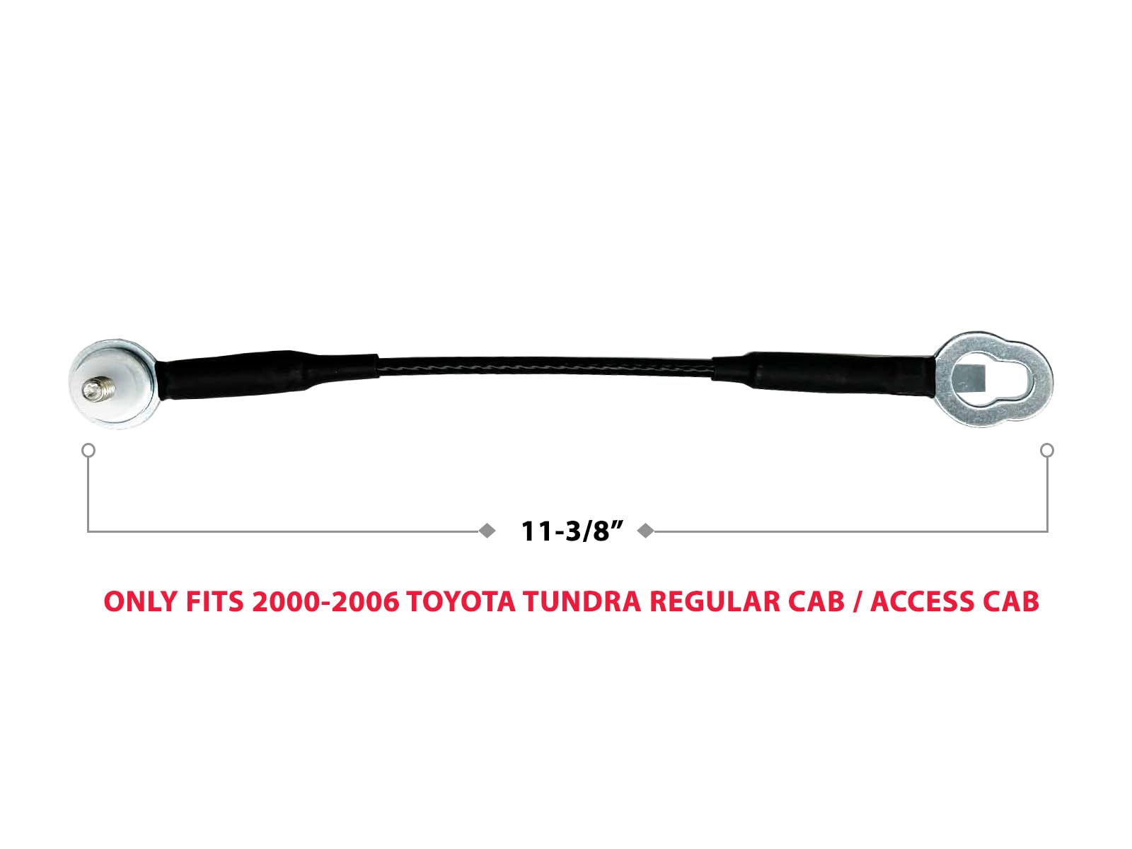 Apa Replacement Tailgate Cable With Hardware For 2000-2006 Tundra Pair Right Left 657700C020 657700C090 657700C030