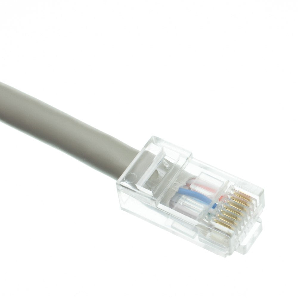 Cablewholesale'S Plenum Cat5E Gray Ethernet Patch Cable, Cmp, 24 Awg, Bootless, 10 Foot