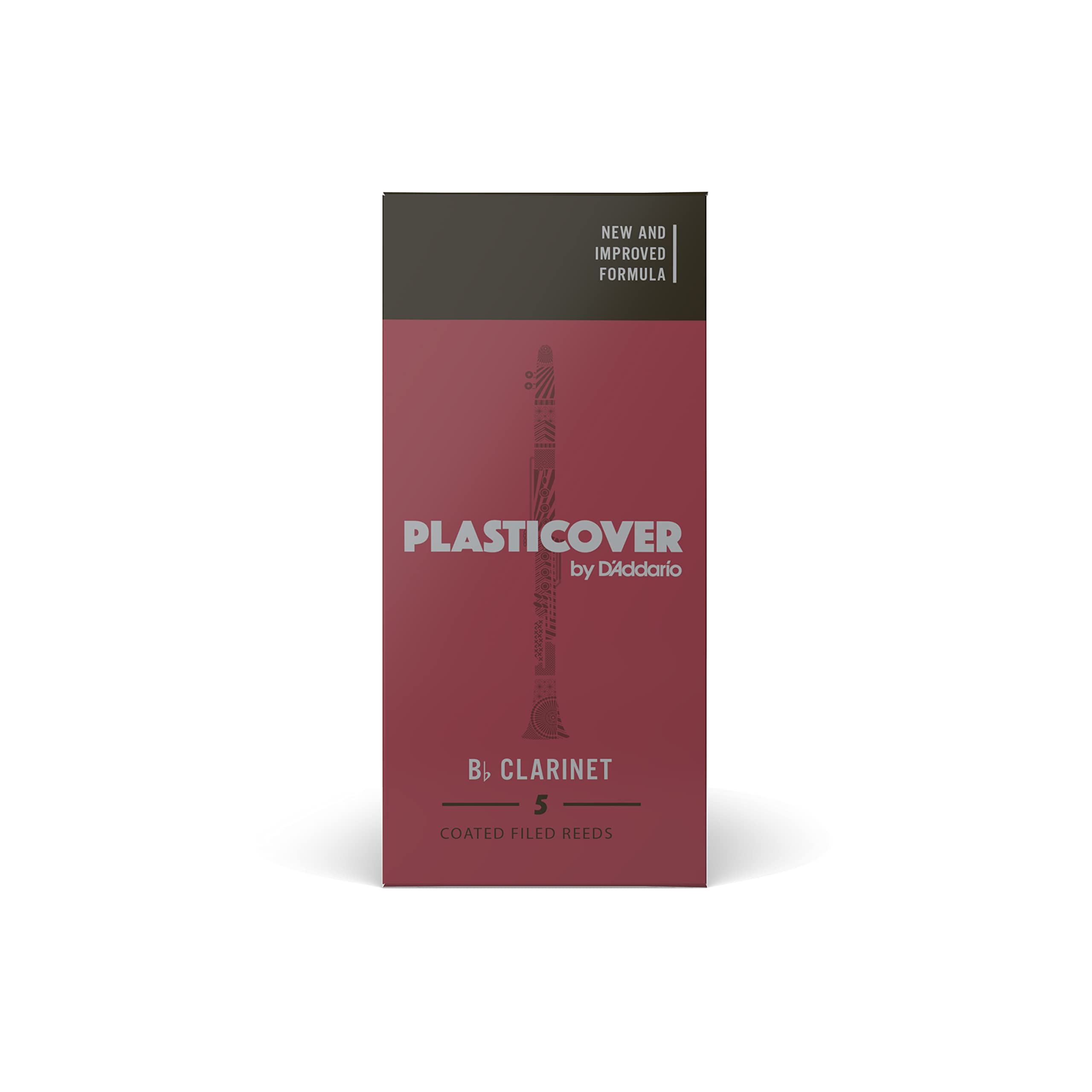 Rico Plasticover Bb Clarinet Reeds, Strength 3.0, 5 Pack