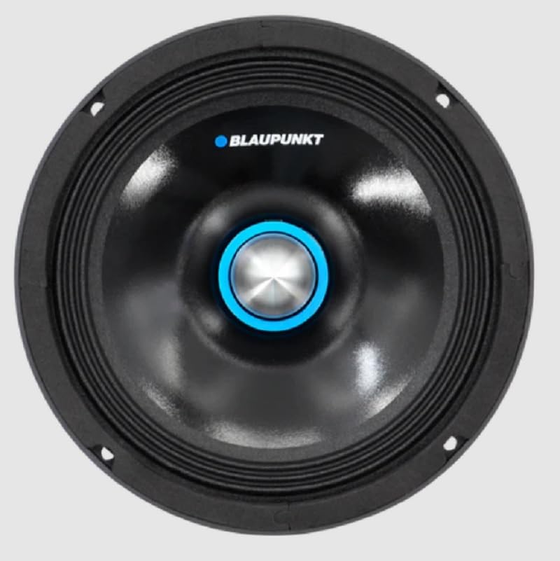BLAUPUNKT BPP-MR80B 8-inch Midrange Car Audio Speaker 300 Watts Peak Power 4-Ohm Vocals Instrument Clarity Balanced Sound Reprod