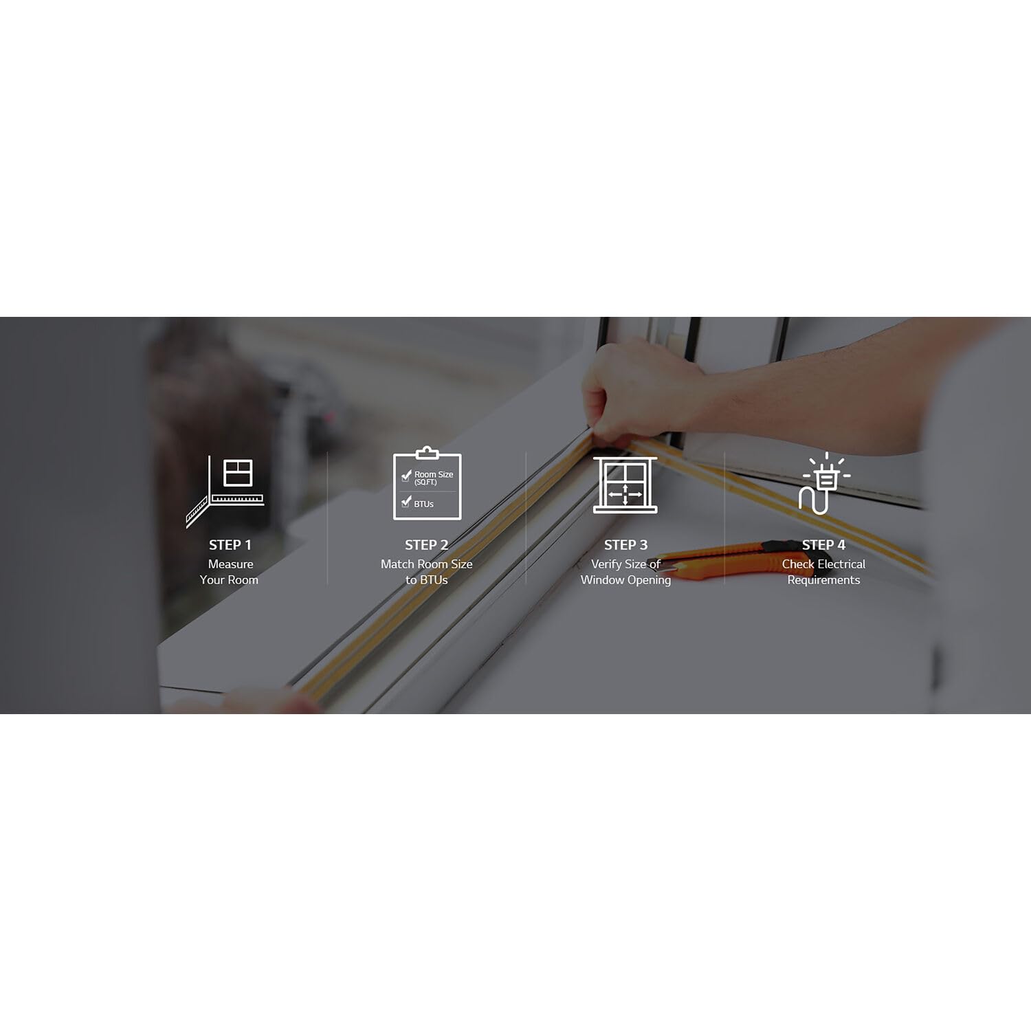 Lg 11,800 Btu Through The Wall Air Conditioner, 115V, Cools Up To 530 Sq. Ft. For Bedroom, Living Room, Apartment, With Remote,