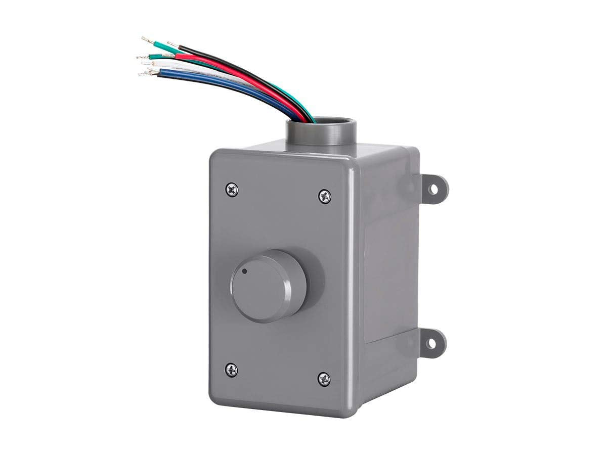 Monoprice Ovc300 Rotary 300 Watt Outdoor Volume Control With Auto Impedance Matching, Weather Resistant Enclosure, For Outdoor A