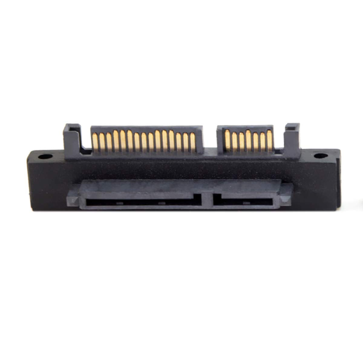 Chenyang Sata 22Pin Male To Female 90 Degree Up Angled Gender Changer Connector Adapter For 2.5/3.5'' Hard Disk Drive