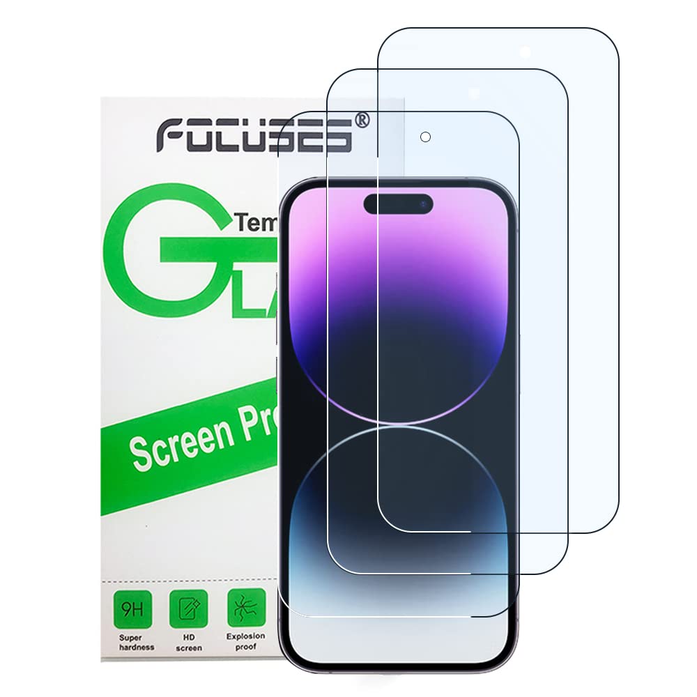 Focuses Iphone 14 Pro Blue Light Screen Protector Iphone 14 Pro Anti Blue Light Screen Protector 6.1Inch.Anti Blue Light Tempere