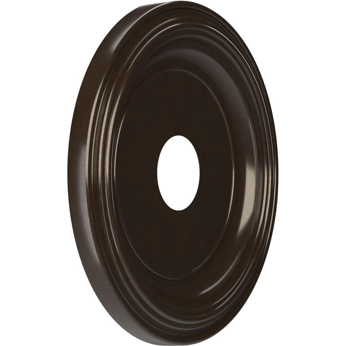 16Od X 3 1/2Id X 1 3/8P Traditional Thermoformed Pvc Ceiling Medallion (Fits Canopies Up To 9 1/2), Universal Metallic Rustic Mi