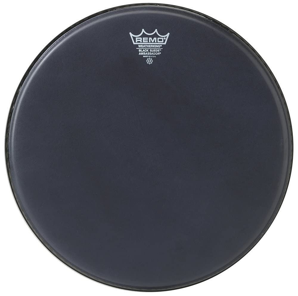 Remo Ambassador Black Suede Drumhead, 8