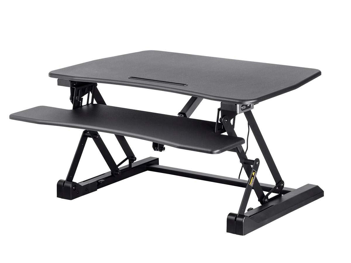 Workstream By Monoprice Electric Height Adjustable Sit-Stand Workstation Desk Co