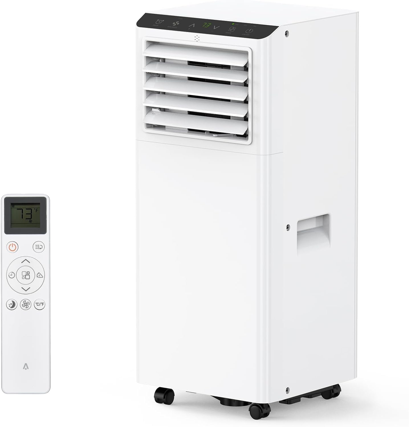 8000Btus Portable Air Conditioner 3-in-1 with Remote Control and LED Display - Cools Up to 350 Sq. Ft., Includes Dehumidifier, F