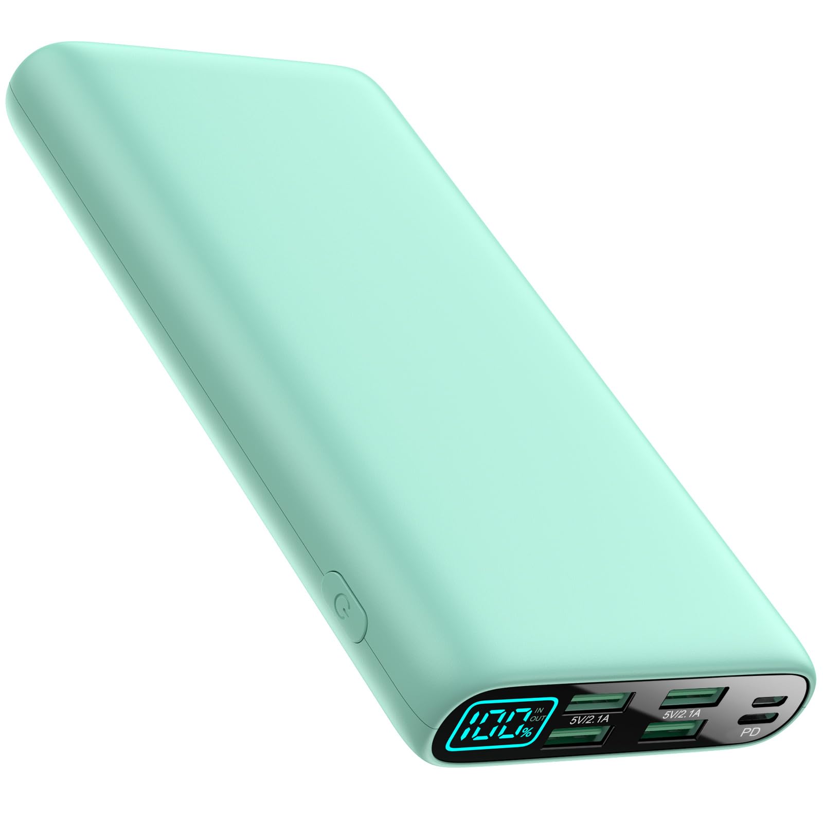 Portable Charger 38800mAh,LCD Display Power Bank,5 USB Outputs Battery Pack Backup, USBC 3A in&out Travel Essential Portable Ph