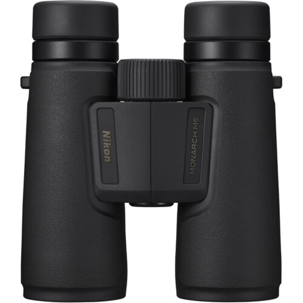 Nikon 12X42 Monarch M5 Binoculars | Black Bundle With Binocular Harness + Smartphone To Binocular Adapter + Binocular To Tripod