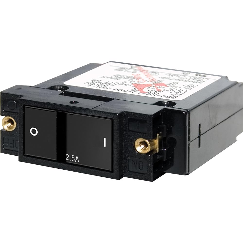Blue Sea Systems 7399 A Series Flat Rocker Circuit Breaker   Single Pole