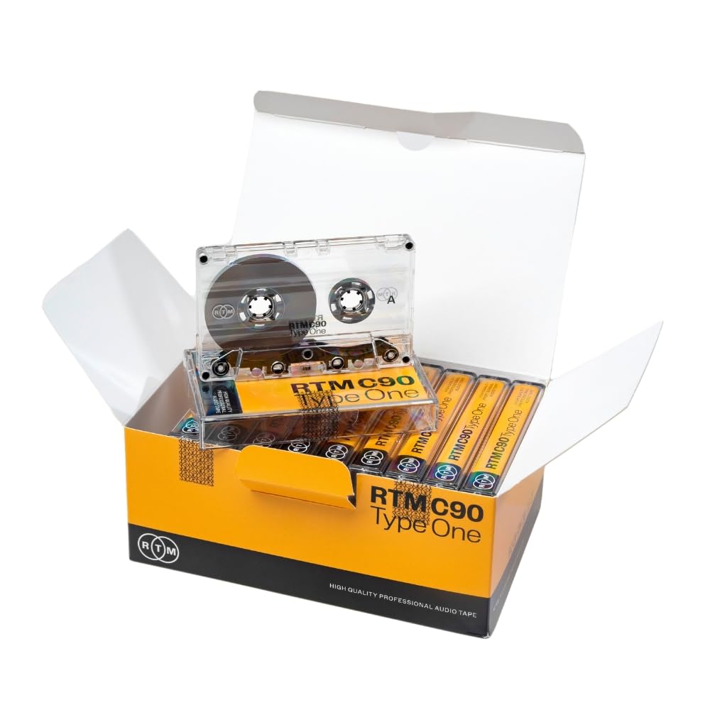 Rtm C90 | Type 1 90 Minute Blank Music Cassettes | Ideal For Audio Recording | Studio Quality | Pack Of 10 Cassettes