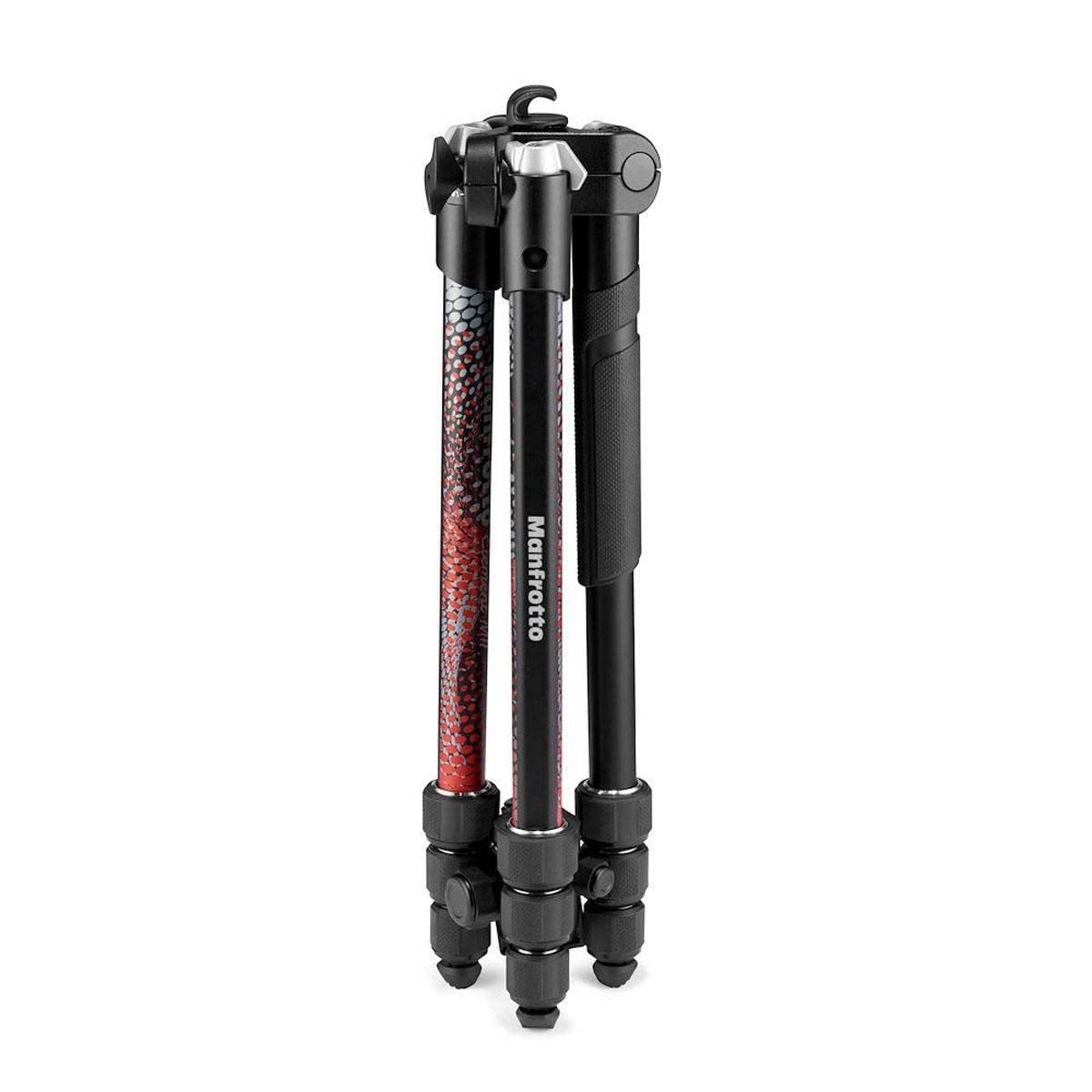 Manfrotto Element Mii 4 Section Aluminum Tripod With Ball Head, Red
