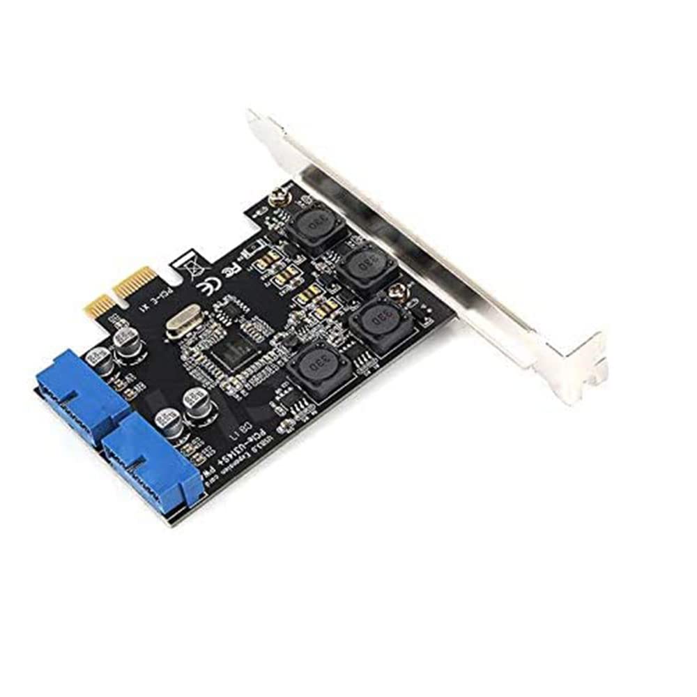 Pci E X1 To 2 Ports 19 Pin Usb 3.0 Header Pci Express To Dual 20 Pin Usb 3.0 Card