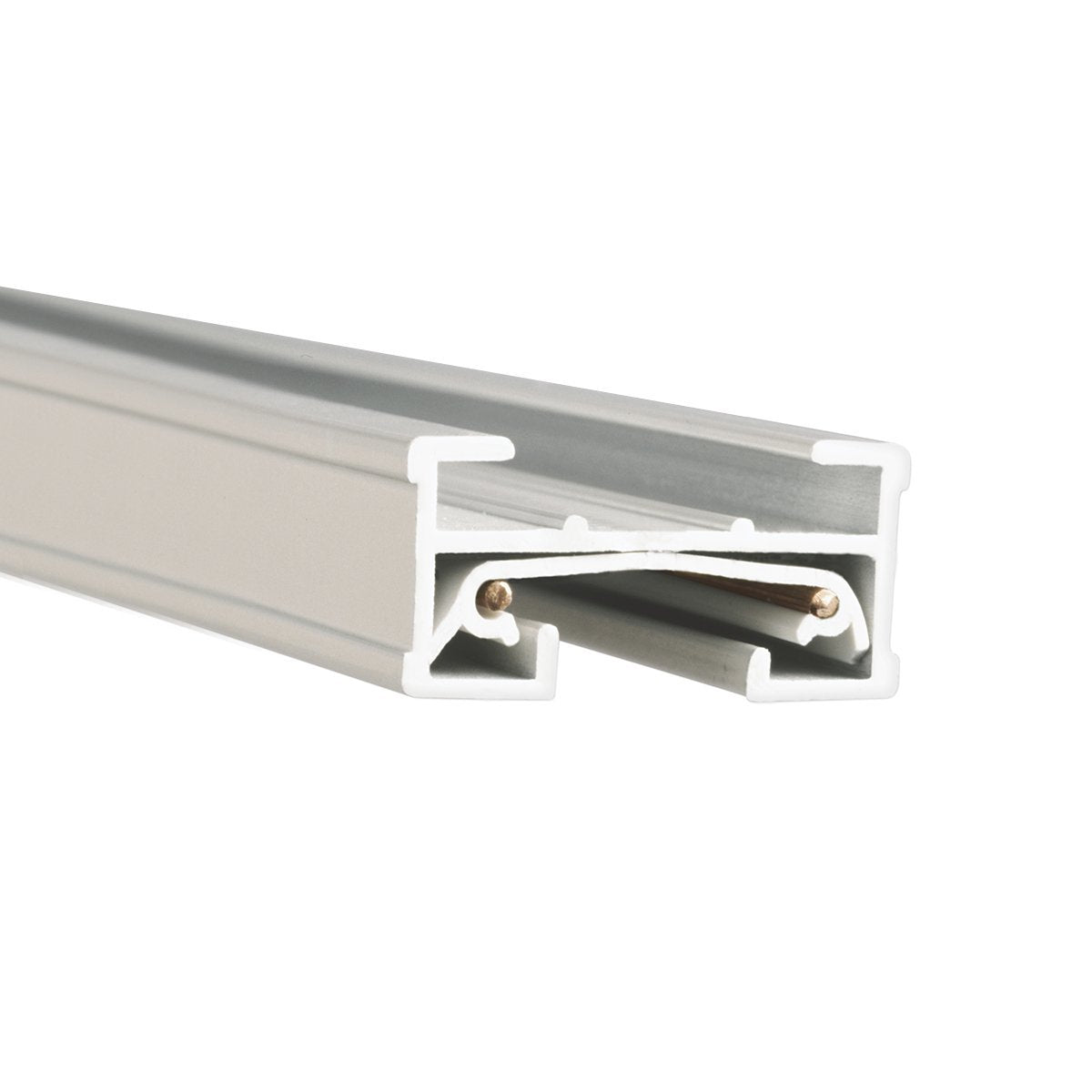 Wac Lighting Jt4 Wt 120V 4 Foot J Track With Mounting Hardware And Two End Caps, Single Circuit, White