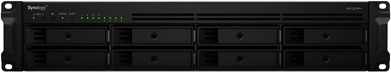 Synology RackStation RS1221RP+ NAS/storage server Rack (2U) Ethernet LAN Black V1500B