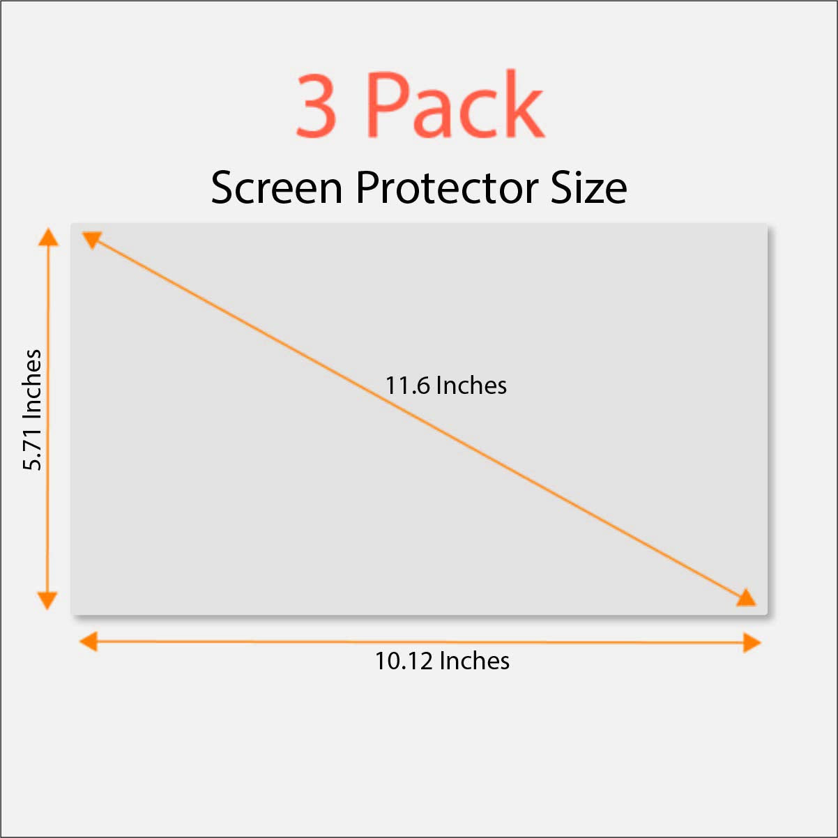Anti Blue Light Screen Protector (3 Pack) For 11.6 Inches Laptop. Filter Out Blue Light That Relieve Computer Eye Strain And Hel