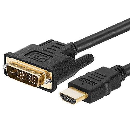 Cmple   Hdmi To Dvi Adapter Cable Bi Directional High Speed Monitor Cable For Pc Laptop Hdtv Projector   3 Feet