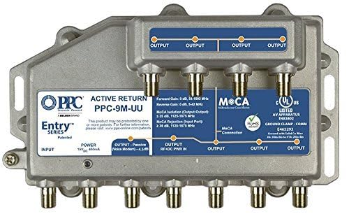 Ppc Entry Series Active Return 9 Port Moca Amplifier Model: Ppc 9M U/U