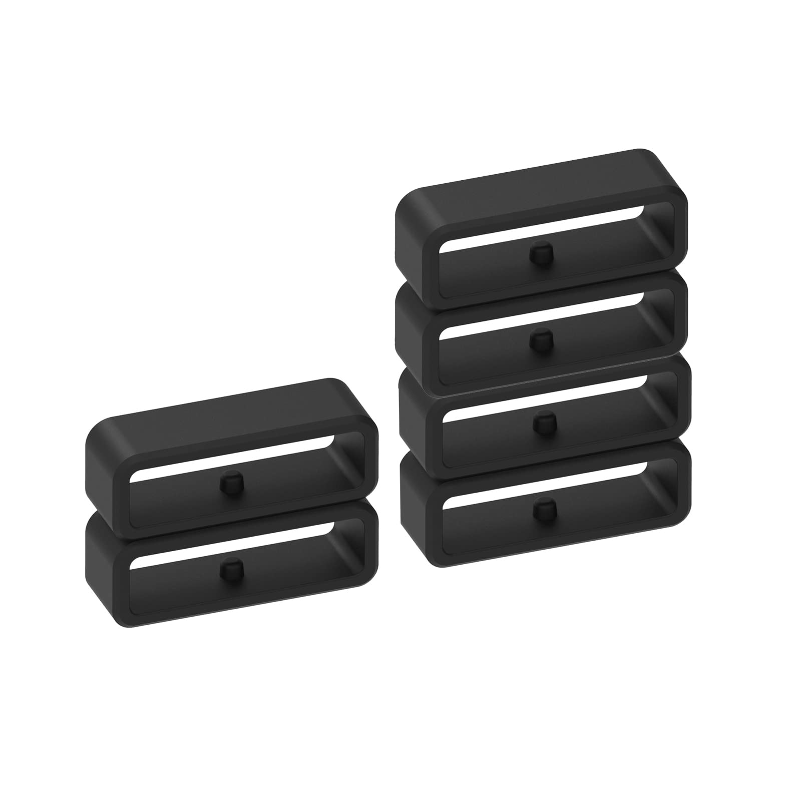 Band Keepers Compatible With Letsfit Iw1 Ew1/Dirrelo Gt01 Watch Bands, Silicone Fastener Rings Security Loop/Holder/Retainer (Bl